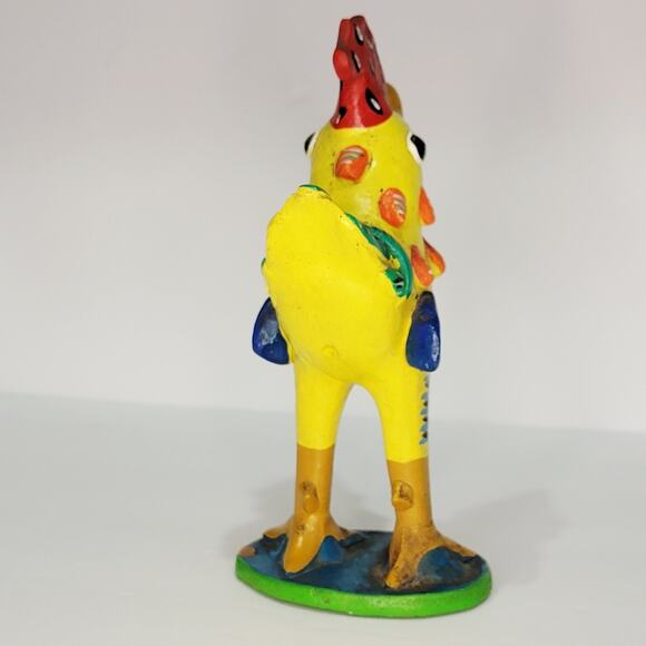 Original_GERARDO ORTEGA_Vintage Clay Rooster_Mexican Folk Art 7" - Picture 2 of 6